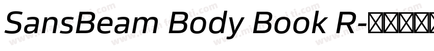 SansBeam Body Book R字体转换